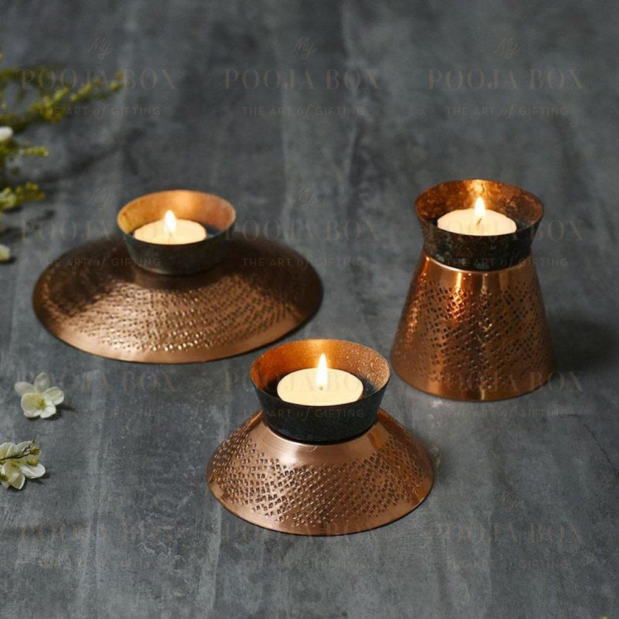 Exquisite Teal Appeal Small Candle Holder