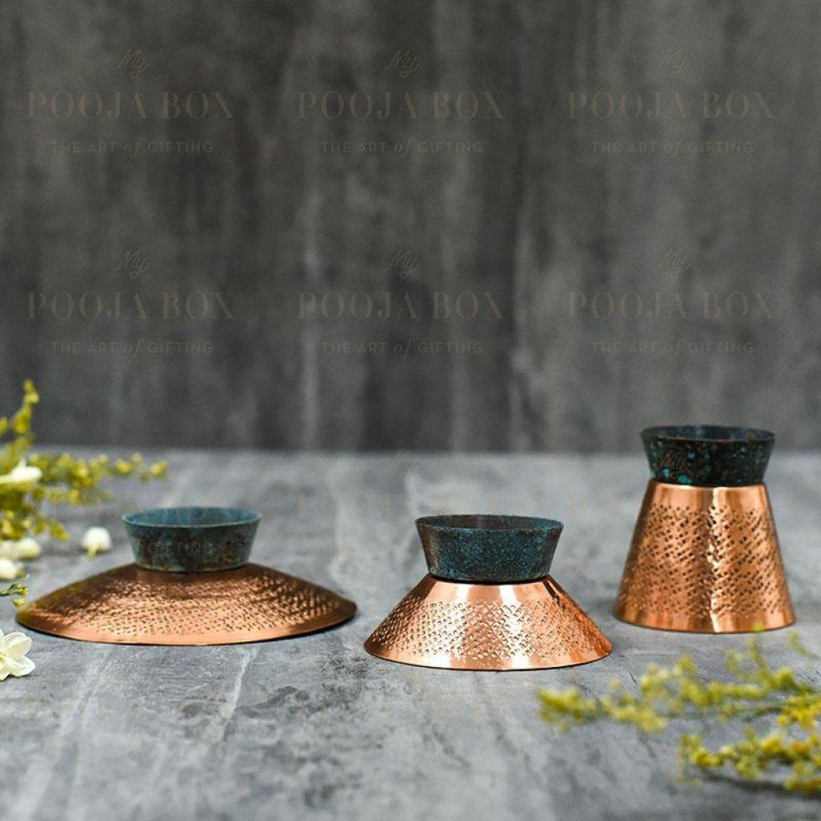 Exquisite Teal Appeal Small Candle Holder