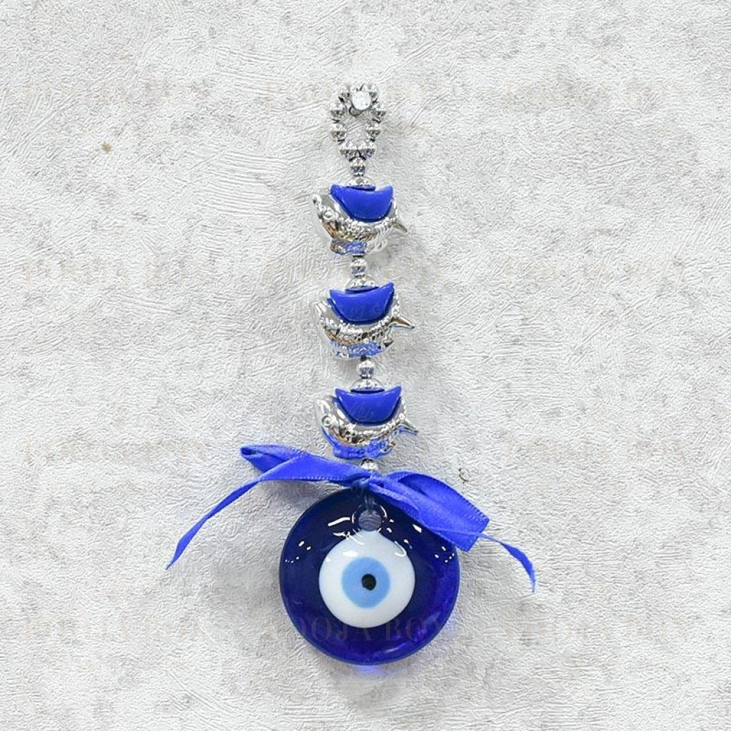 Feng Shui Evil Eye Three Fish Wall Hanging Charm