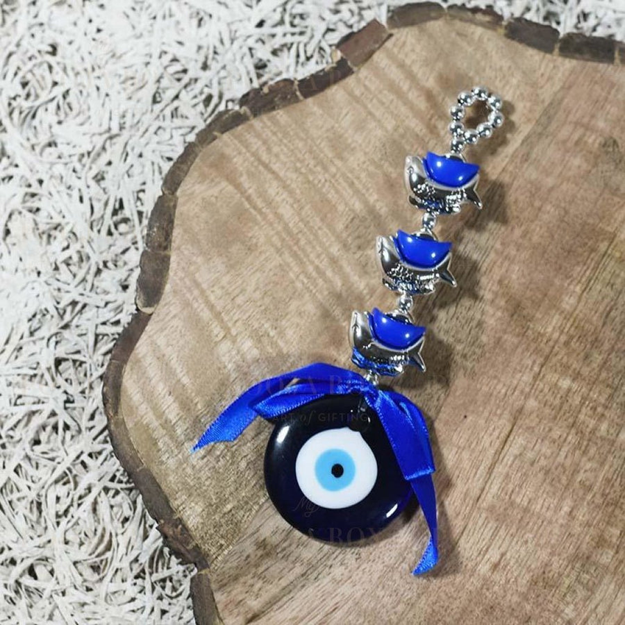 Feng Shui Evil Eye Three Fish Wall Hanging Charm