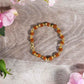 Five Faces Rudraksha Bracelet With Golden Caps