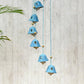 Handcrafted Blue Ceramic Wind Chime Chimes