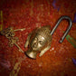 Handcrafted Brass Buddha Lock Home Decor