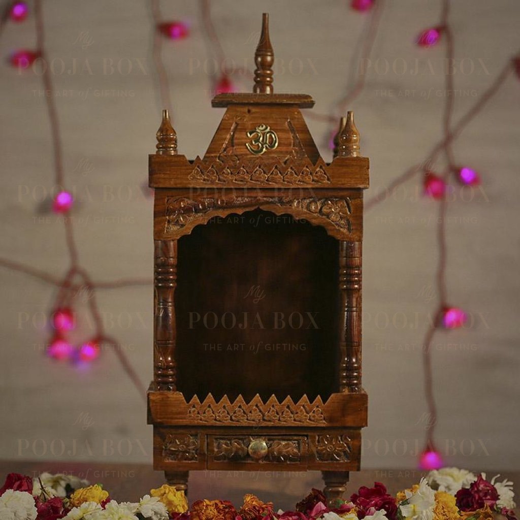 Handmade Foldable Pooja Mandir Temple