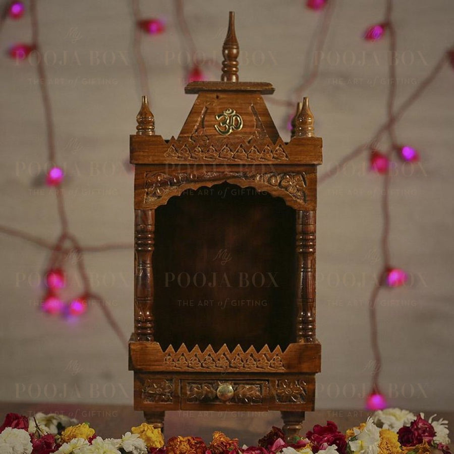 Handmade Foldable Pooja Mandir Temple