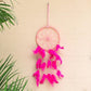 Handmade Pink Feathers Dreamcatcher Wall Hanging