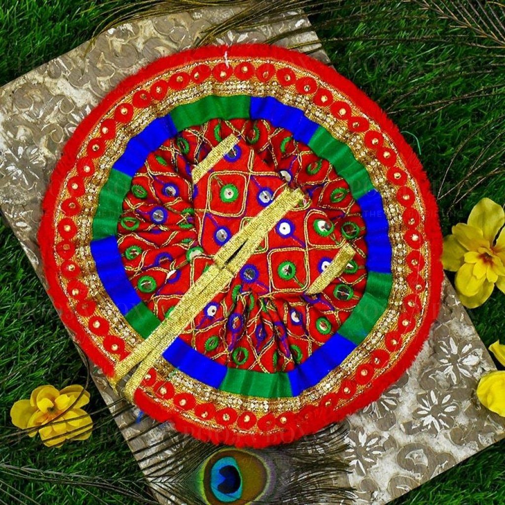 Laddu Gopal Dress With Jaipuri Print Poshak