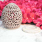 Leafy Mural Lattice Work Candle T-Light Holder In Oval Shape Home Decor