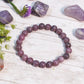 Lepidolite Crystal Healing Braceletstress Anxiety & Self-Esteem Reiki Bracelet