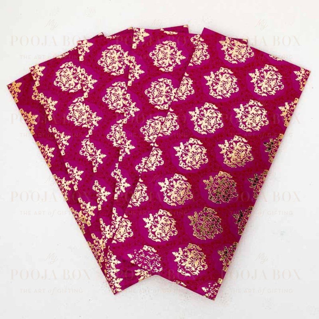 Magenta Shagun Envelope (Pack Of 5)