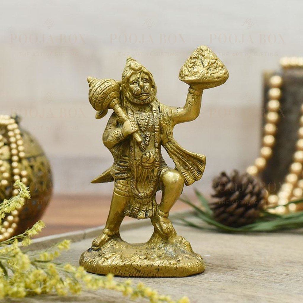 Majestic Lord Hanuman Brass Idol Idols