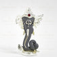 Matte Grey And Silver Ganesha Head Idol
