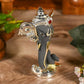 Matte Grey And Silver Ganesha Head Idol
