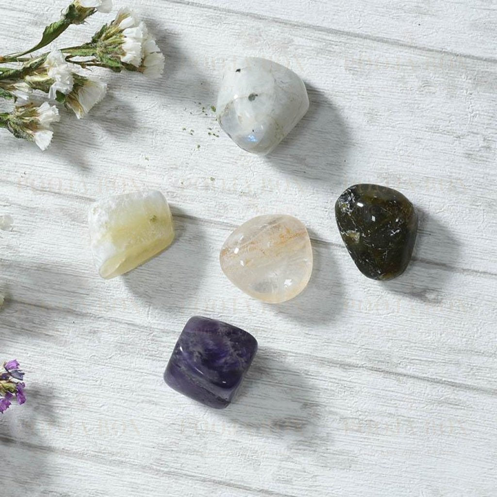 Meditation & Spirituality Crystal Healing Tumble Stone Set Reiki