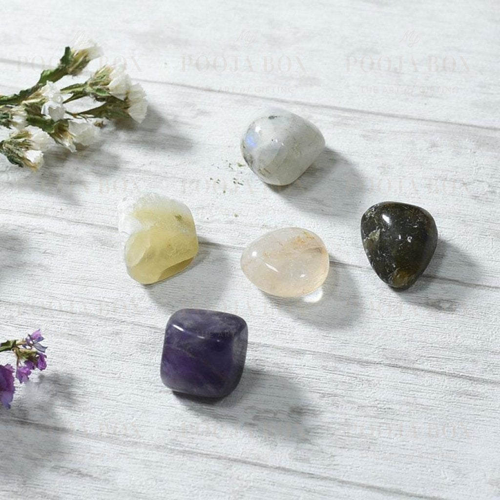 Meditation & Spirituality Crystal Healing Tumble Stone Set Reiki