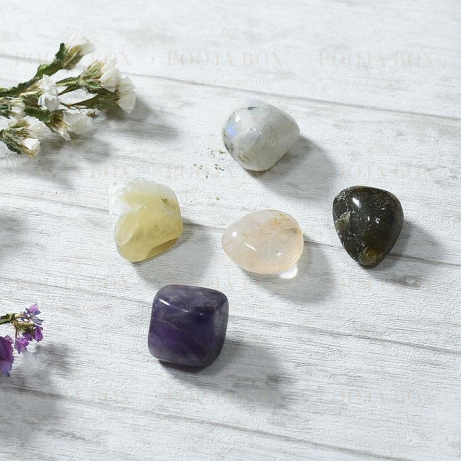 Meditation & Spirituality Crystal Healing Tumble Stone Set Reiki