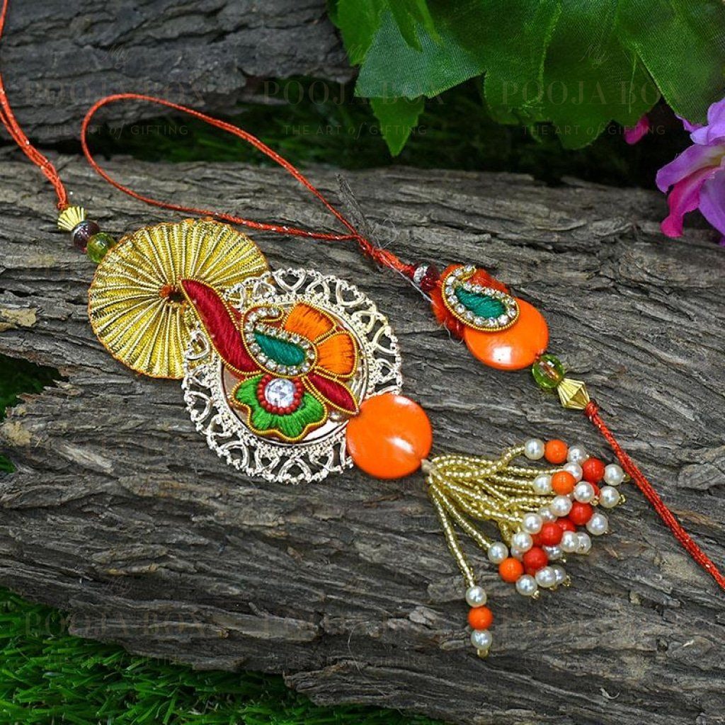 Ornate Handmade Bhaiya Bhabhi Rakhi