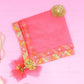 Pastel Peach Jaipuri Thali Cover