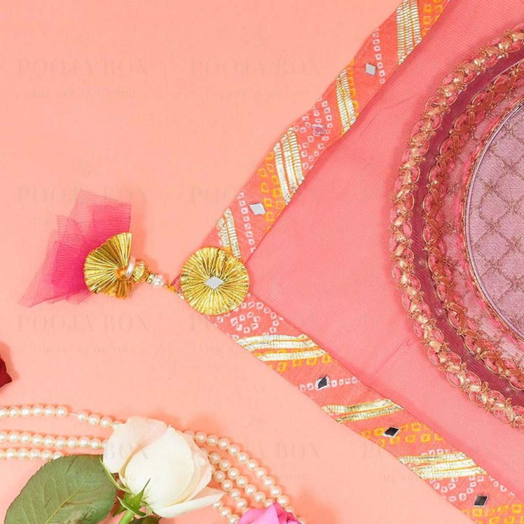 Pastel Rani Jaipuri Thali Cover Pink