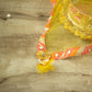 Pastel Yellow Jaipuri Thali Cover Karwa Chauth