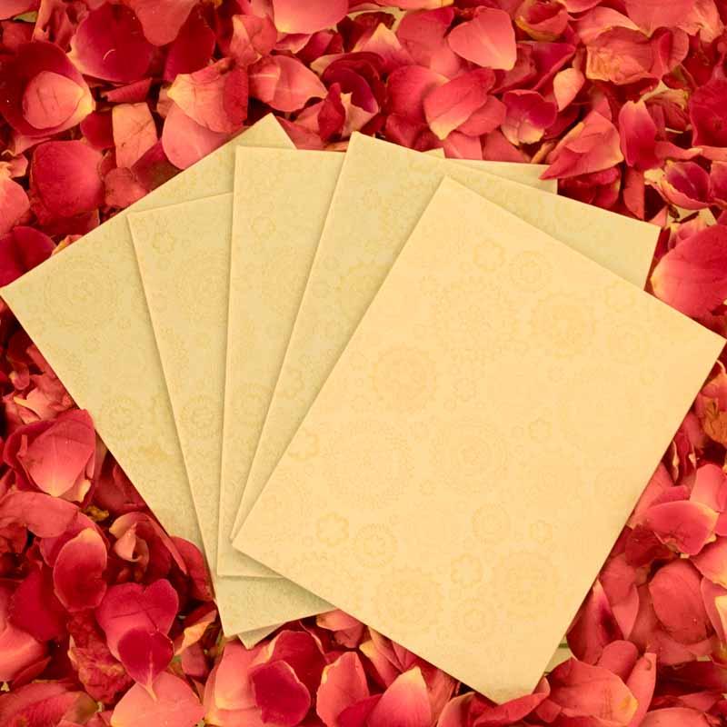 Elegant Textured Shagun Envelope with Golden Patches