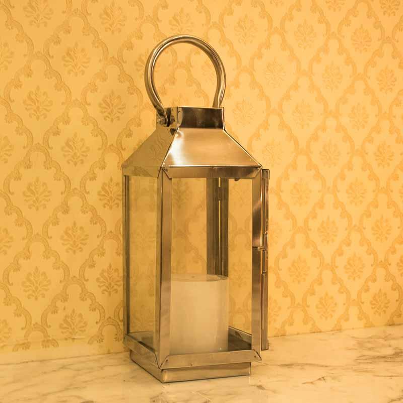 Magnificent Metal Glass Candle Holder Lantern