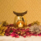 Sparkling Silver Ceramic Oil Burner/Tealight Holder