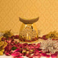 Sparkling Silver Ceramic Oil Burner/Tealight Holder