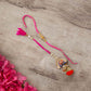 Glittering Gota Patti Handcrafted Bhaiya Bhabhi Rakhi Set of 2
