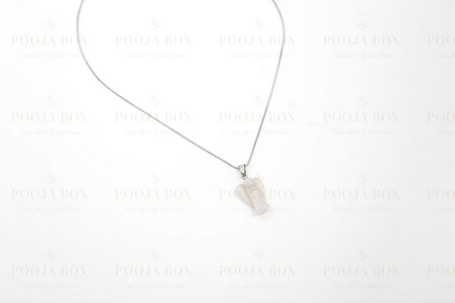 Rose Quartz Angel Pendant Reiki