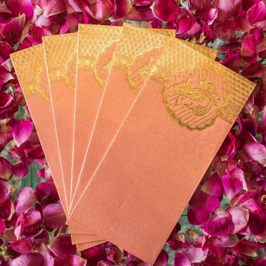 Saffron Shagun Envelope (Set Of 2)