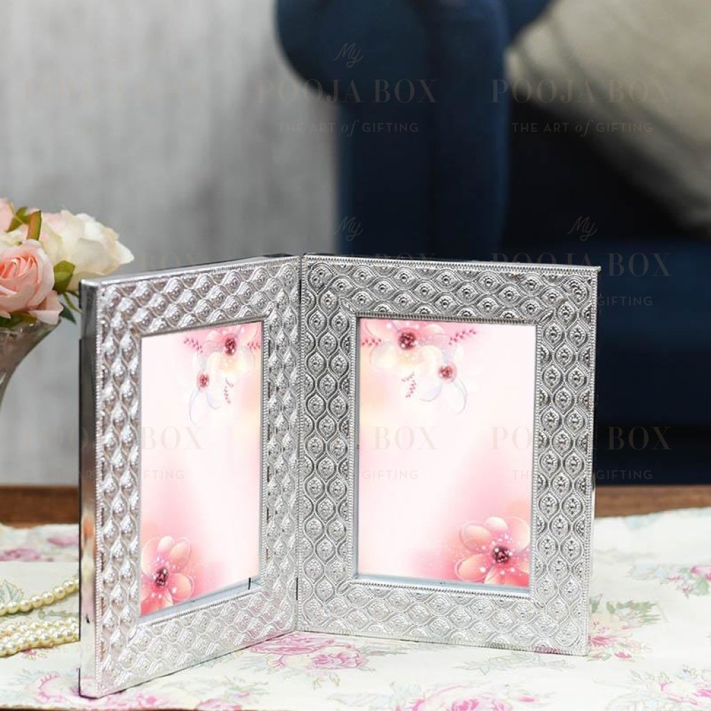 Silver Double Frame Photo Montage Home Decor