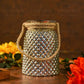 Silver Rope Jar Candle Holder
