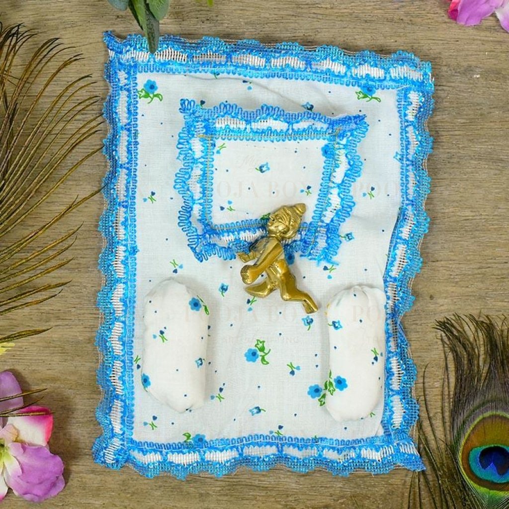 Soft Cotton Laddu Gopal Bedding Set Pooja Item