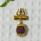 Spiritual Trishul Five Faces Rudraksha Pendant