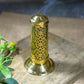 Stunning Brass Incense Holder With Latticework