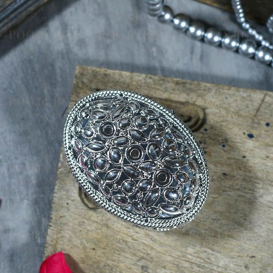 Stunning Silver Trinket Box Jewellery