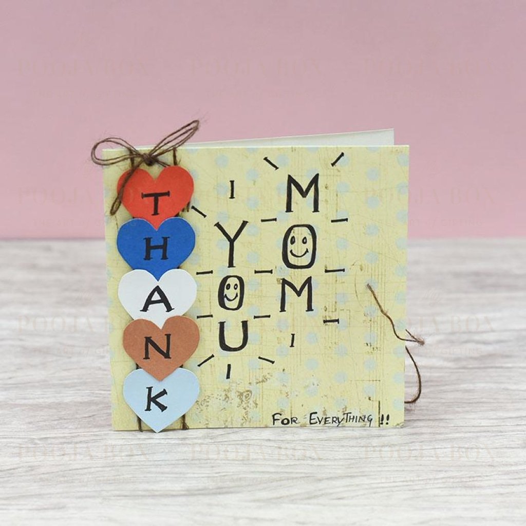 Thank You Mom Mothers Day Greeting Card Card