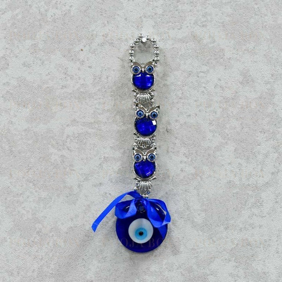 Turkish Evil Eye & Owl Protection Wall Hanging Amulet Feng Shui