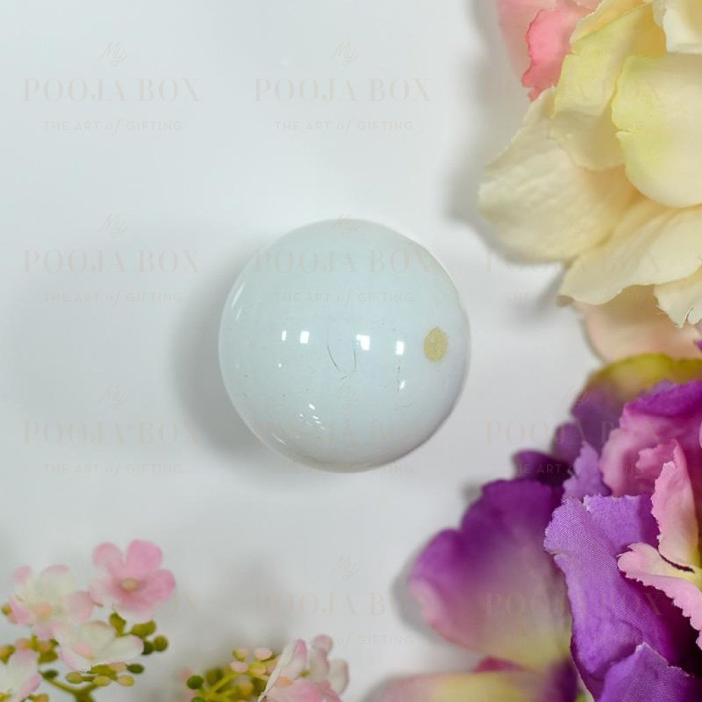 White Agate Natural Ball Reiki Balls