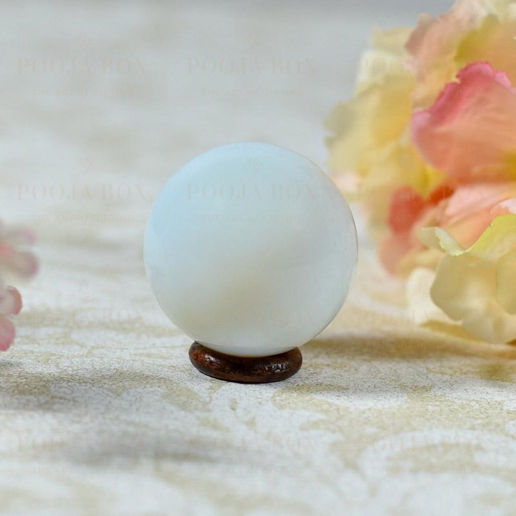 White Agate Natural Ball Reiki Balls