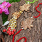 Zari Sequins Beads Ornate Bhaiya Bhabhi Rakhi