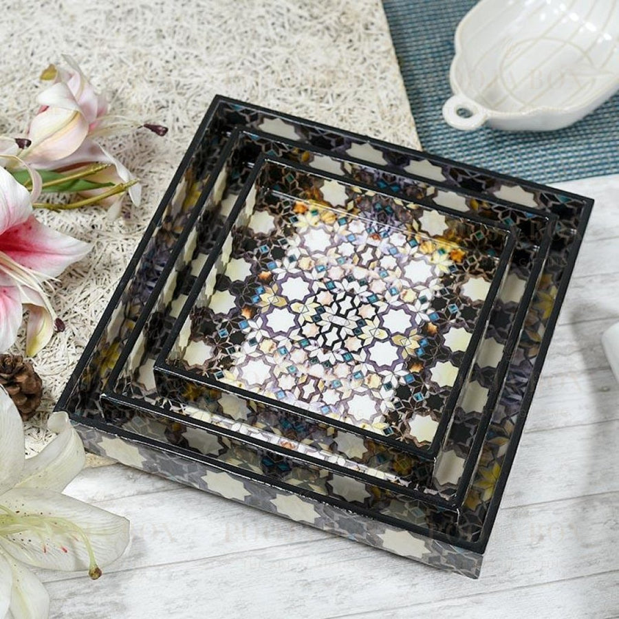 Zaria Multicolor Serving Tray Crockery